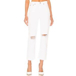 Re/Done White 70s Stove Pipe Jeans Sz. 27